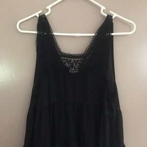 Black lace tank top